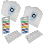 10 x Vacuum Hoover Bags Filters & Fresheners For Bosch & Siemens Type D E F G H