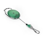 Durable korthållare jojo med karbinhake | grön
