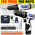 Cordless Drill Electric Screwdriver Power Driver Combi Drills Kit Battery Charge