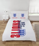 England FA Reversible White Kids Bedding Set - Double