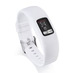 TPE+TPU Watch Band til Garmin Vivofit 4, Størrelse: S - Hvit