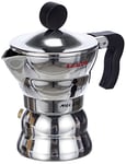 Alessi AAM33 / 1 - Design Espresso Coffee Maker, Aluminum Body, Handle and Knob in Thermoplastic Resin, 1 Cup