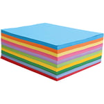 Creativ-papper, A4, 80 g, mixade färger, 1000 ark/ 1 förp.