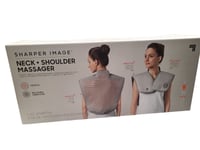 Sharper Image Neck and Shoulder Massager with Heat & Vibration - UK Plug
