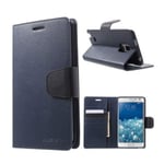 Samsung Mercury Galaxy Note Edge Fodral Med Plånbok - Blå
