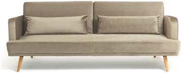 Habitat Andy Fabric 3 Seater Clic Clac Sofa Bed - Latte Cream