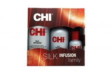 CHI SILK INFUSION GIFT SET 355ML LEAVE-IN TREATMENT + 177ML LEAVE-IN TREATMENT +