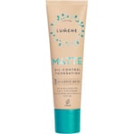 Lumene Matte Oil-Control Foundation SPF 20 Beige Täckande Foundation 30 ml