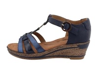 Romika Femme 74r0172007 Sandale, Bleu foncé, 39 EU
