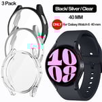 För Samsung Galaxy Watch 6 40mm Fodral, 2 i 1 Design Full Coverage Galaxy Watch 6  40mm(2023) Tpu Cover Skärmskydd För Samsung Smart Watch 6 40mm