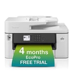 BROTHER MFC-J5340DWE Inkjet Printer with EcoPro Subscription | Wireless Colour Inkjet Printer | 4in1 (Print/Copy/Scan/Fax) | A3 |4 mth free trial | Automatic ink |Free manufacturers guarantee|UK Plug