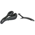 Selle SMP TRK Gel Saddle - Black, Large & ZEFAL Unisex Deflector Rm90+ Mudguard, Black, 27.5 29 UK