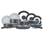 Tower Freedom Stackable Cookware Set, 13 Piece, Ceramic Non-Stick, Grey T800200