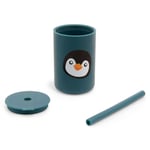 Pingvinmugg med lock & sugrör i silikon – pris per styck