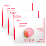 3 x Nupo Diet Shake Strawberry (960 g)