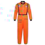 Astronaut Costume Space Suit For Adult Cosplay Costumes Zipper Halloween Costume Couple Flight Jumpsuit Plus Size Uniform -a Orange for Men Orange for Men L