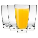 Bormioli Rocco 4x Luna Highball Glasses Classic Water Juice Tumbler 450ml Clear
