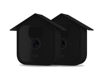 HOLACA Silicone Cover Skin Compatible with All New Blink Outdoor Camera -Waterproof Protective,Soft, Lightweight, Reliable, and Durable Silicone for Blink Outdoor Home Security Camera (Black 2Pack)