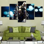 120Tdfc 5 panel canvas wall artAssassins Creed Connor Multiple War Large 5 Pieces Canvas Wall Art Modern Decoration Artwork Home Living Room birthday Gift
