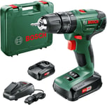 Bosch Home and Garden Cordless Combi Drill PSB 1800 LI-2 (2 X 18 Volt Batteries,