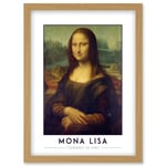 Leonardo Da Vinci Mona Lisa Portrait Painting Artwork Framed Wall Art Print A4