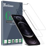 Ferilinso [2 Pack] Screen Protector for iPhone 12 Pro [Tempered-Glass] [Military Protective] [HD Clear] [Case Friendly] [Anti-Fingerprint] [Anti-Scratch] [Bubble Free]（6.1 Inch）