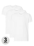Calvin Klein Loungewear 3 Pack T-Shirt - Black/White/Grey, White, Size L, Men