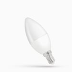 Spectrum LED LED-lampa Kronljus E14 8W/840 710lm 230V Opal