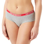 Emporio Armani Underwear Women's Cheeky Pants Iconic Logoband, Light Grey Melange, XS