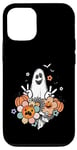 iPhone 14 Pro Vintage Floral Ghost Cute Halloween Womens Kids Man Case