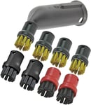 Steamer Detail Attachment + Wire Nozzle Brushes x 8 for KARCHER Steam Cleaner