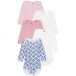 Petit Bateau 5-pack Bodys I Bomull Blanc Rose Orange | Rosa | 24 months