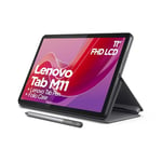 Lenovo Tab M11 Android Tablet | 11 Inch Full HD 1200p | 128 GB | Lenovo Tab Pen + Folio Case | WiFi | 4 GB RAM | Luna Grey | Designed for Portable Entertainment