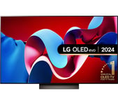77" LG OLED77C46LA  Smart 4K Ultra HD HDR OLED TV with Amazon Alexa, Silver/Grey