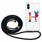 Apple Iphone X / Xs Glam. Case Band Guld Bokstaven - H