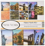 Reminisce (REMBC) New York Scrapbook Collection Kit, Multi Color Palette