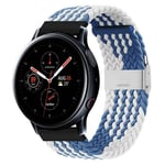 Flätat Elastiskt Armband Samsung Galaxy Watch Active 2 (44mm) - Blåv