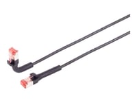 Lanview Flex-Angle - Patchkabel - Rj-45 (Han) Till Rj-45 (Han) - 7,5 M - 3,6 Mm - U/Ftp - Cat 6A - Booted, Knastfri, 10 Gigabit Ethernet - Sort