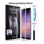 samsung galaxy note 8 uv glue tempered glass screen protector