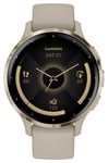 Garmin 010-02785-02 Venu 3S Soft Gold Stainless Steel Bezel Watch