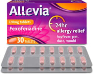 Hayfever Allergy Tablets, Prescription Strength 120Mg Fexofenadine, 24Hr Relief