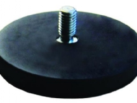 ECLIPSE Gummiöverdragen neodym-potmagnet med utvändig gänga M6 x 15mm Ø 43 mm, 853 förpackning med 2 st