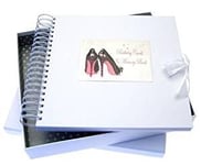 White Cotton Cards Birthday Card Memory Book, Black Shoe