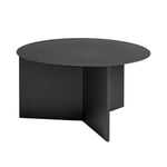 HAY - Slit Table Round XL - Black - Svart - Soffbord - Metall