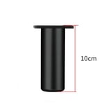 4 st/set Metallben Möbelben SVARTA 10CM Black 10cm