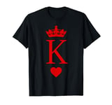 King of Hearts Matching Couple King & Queen's Valentine T-Shirt