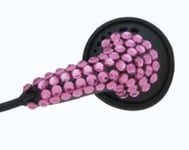 Bling Stereo Headphone Ear Buds with Crystal Decorations in Purple