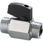 Securex 11-2720 DN10 nippel/nippel förkromad med handtag