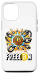 Coque pour iPhone 13 Pro Bitcoin, crypto-monnaie, conception de la chaîne de blocs BTC Freedom
