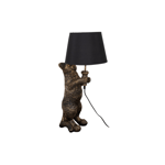 Simba bordlampe - Svart / Matt gull